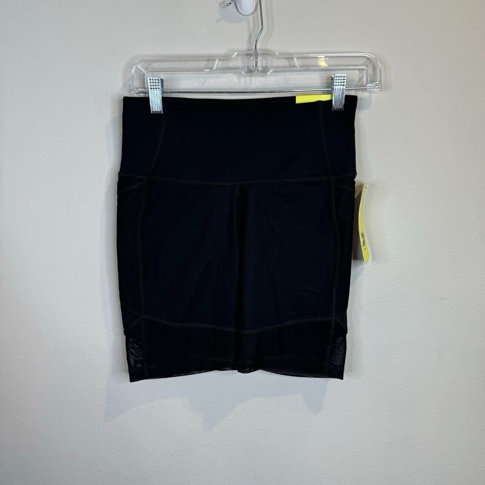 All in Motion Womens Biker Shorts‎ Size S Solid Black Athletic Activewear Yoga